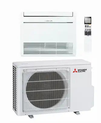 Mitsubishi Electric MFZ-KW lattiamallin ilmalämpöpumppu asennetuna (Perusasennus, PK-Seutu)